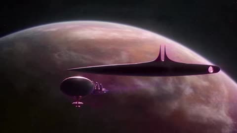 Spaceship scene from the WRLDBLDR film